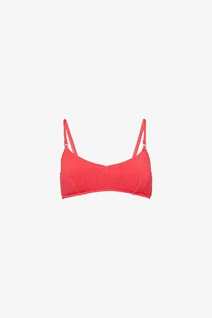 Seafolly Womens Sea Dive Textured Bralette Bikini Top