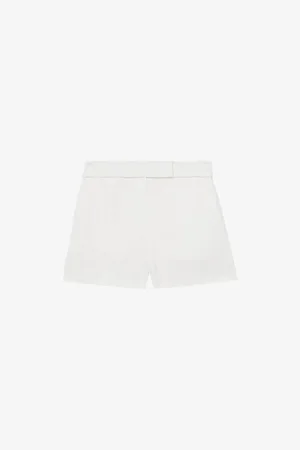 Reiss Womens Fawn Mid-Rise Linen Shorts