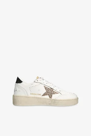 Golden Goose Womens Ball Star 10471 Leather Low-Top Trainers