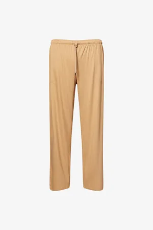 DEREK ROSE Mens Basel Relaxed-Fit Stretch-Modal Lounge Trousers