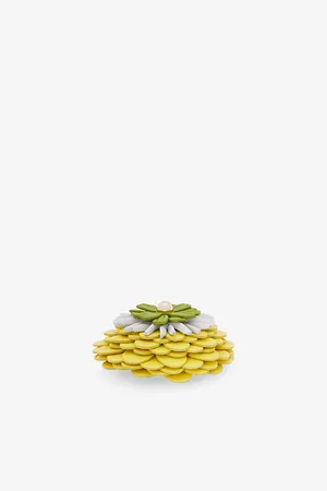 Loewe Womens Flower Leather Pin