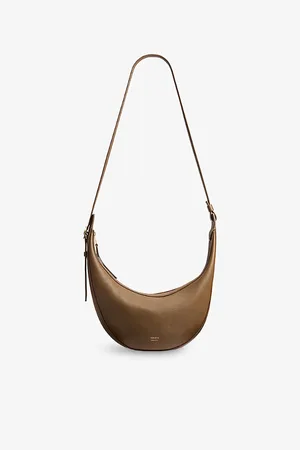 Khaite Womens Augustina Small Pebbled Leather Cross-Body Bag