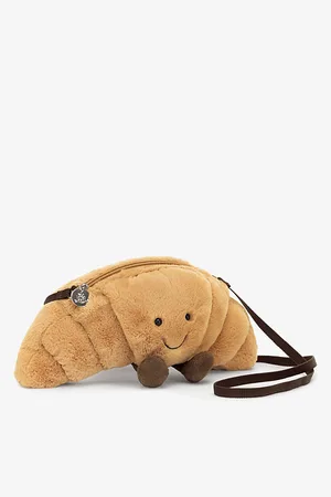Jellycat Womens Amuseable Croissant Woven Cross-Body Bag 27cm