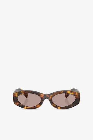 Miu Miu 11Ws Oval-Shape Acetate Sunglasses
