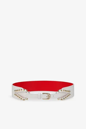Christian Louboutin Womens Cabata Spike Leather Belt