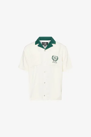 Represent Mens Crest Embroidered Woven Shirt