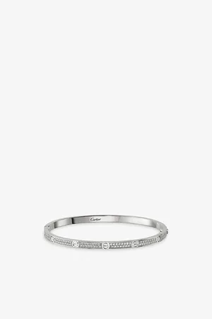 Cartier Womens Love 18ct White-Gold and 0.95 Brilliant-Cut Diamond Bracelet