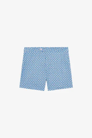 Reiss Mens Caprio Geometric-Print Swim Shorts
