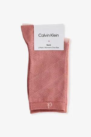 Calvin Klein Womens Ankle-Length Pack Of Two Mesh Socks