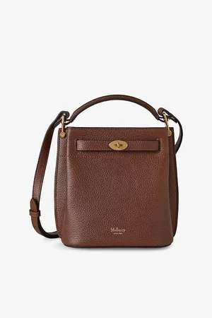 MULBERRY Womens Islington Mini Leather Bucket Bag
