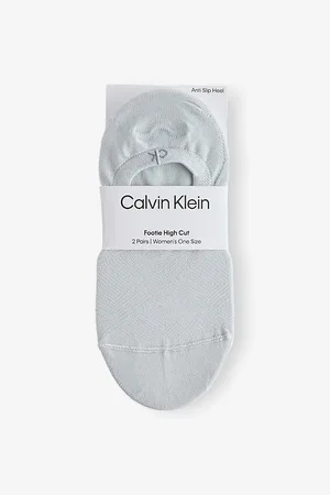 Calvin Klein Womens Footie High-Cut Pack Of Two Mesh Liner Socks