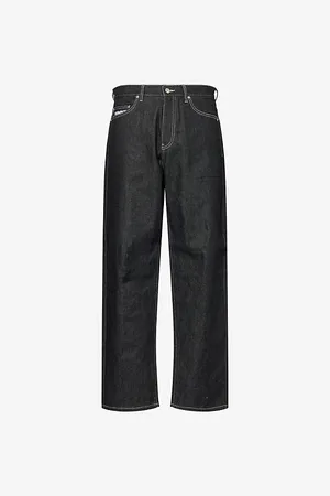 AWAKE NY Mens Five Pocket 100 Baggy-Fit Denim Jeans
