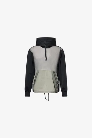 Comme des Garçons Mens Semi-Sheer Kangaroo Pocket Woven Hoody