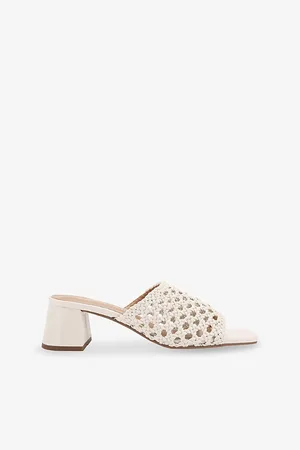 Kurt Geiger Womens Remi Faux-Leather Heeled Mules