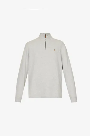 Ralph Lauren Mens Estate Funnel-Neck Regular-Fit Cotton-Jersey Sweatshirt