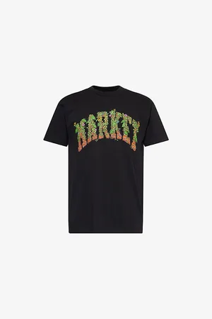 MARKET Mens x London Flower Wall Graphic-Print Short-Sleeve Cotton-Jersey T-Shirt