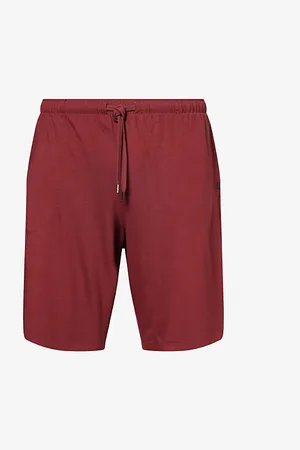 DEREK ROSE Mens Basel Drawstring Waistband Straight Leg Relaxed Fit Stretch-Modal Shorts