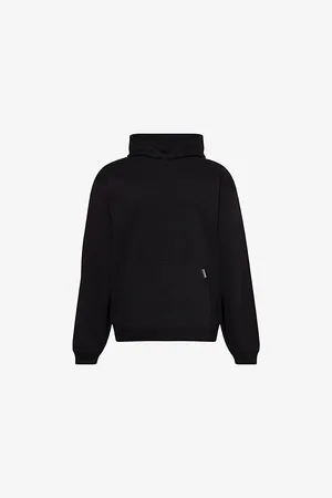Represent Mens Embroidered-Initial Oversized Cotton-Jersey Hoody