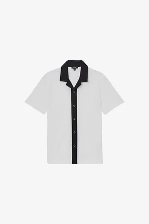 Reiss Mens Aster Short-Sleeved Cotton Shirt