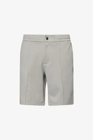 Emporio Armani Mens Ribbed Regular-Fit Stretch-Cotton Blend Shorts