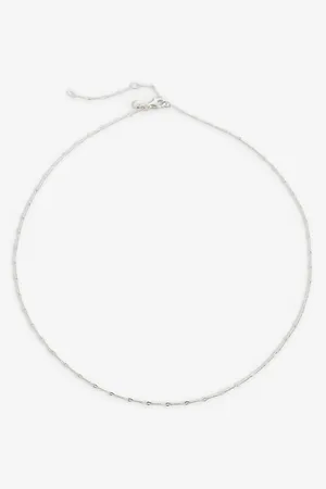 Monica Vinader Womens Twist Recycled Sterling- Necklace