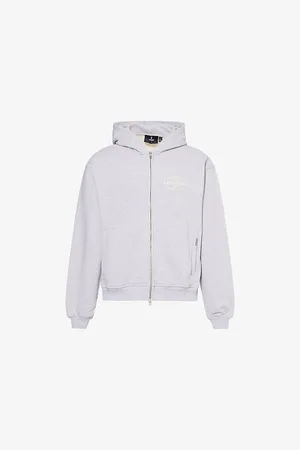 Represent Mens Owners Club Zip-Up Cotton-Jersey Hoody