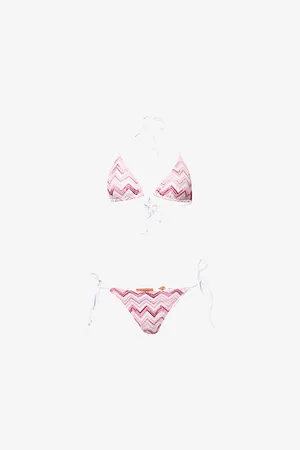 Missoni Womens Miss Chev Zig-Zag Tulle Bikini Set