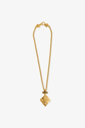 Reselfridges Womens Pre-Loved Chanel Cc -Plated Metal Pendant Necklace