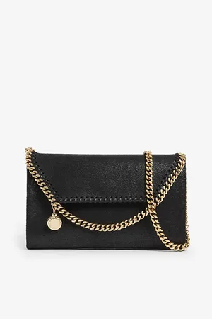 Stella McCartney Womens Falabella Mini Vegan-Leather Cross-Body Bag