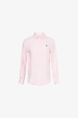Ralph Lauren Womens Classic-Fit Long-Sleeve Linen Shirt