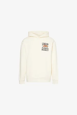 MARKET Mens x London Flower Graphic-Print Cotton-Jersey Hoody