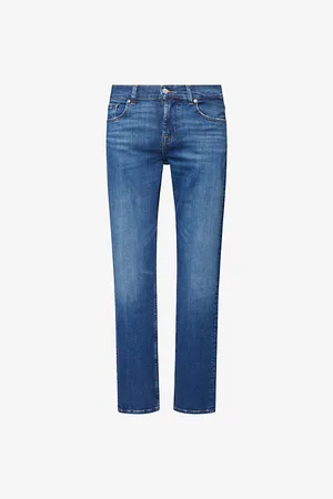 7 for all Mankind Mens Slimmy Luxe-Performance Denim Jeans