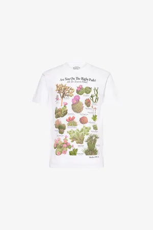 MARKET Mens x London Flower Botanical Graphic-Print Short-Sleeve Cotton-Jersey T-Shirt