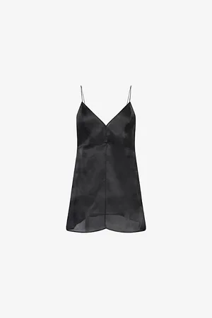 Khaite Womens Talsie V-Neck Silk Top