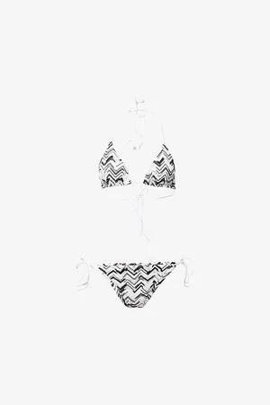 Missoni Womens Miss Chev Zig-Zag Tulle Bikini Set
