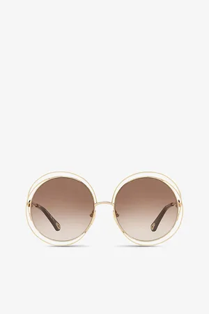 Chloé Womens Ch0045S Round-Frame Metal Sunglasses