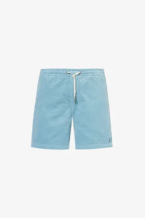 Ralph Lauren Mens Brand-Embroidered Drawstring Corduroy Shorts