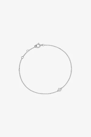 ASTLEY CLARKE Womens Fine Essentials Interstellar 14ct White-Gold and 0.165ct Brilliant-Cut Lab-Grown Diamond Bracelet