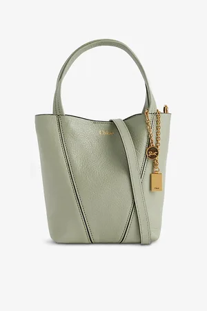 Chloé Womens Spin Small Leather Tote Bag