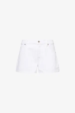 Frame Womens The Hang Mid-Rise Denim Shorts