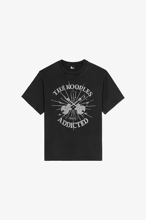 The Kooples Womens Graphic-Print Short-Sleeve Cotton T-Shirt