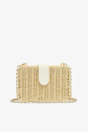 LK Bennett Womens Lorente Raffia Cross-Body Bag