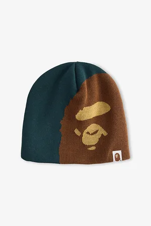 A Bathing Ape Mens Ape Head Knitted Beanie Hat