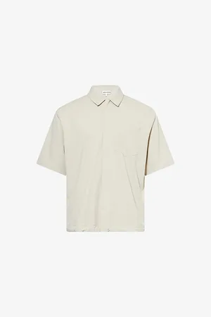 The Couture Club Mens Drawstring Short-Sleeve Nylon Shirt