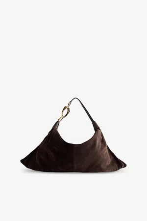 ZIMMERMANN Womens Trampoline Hobo Suede Shoulder Bag