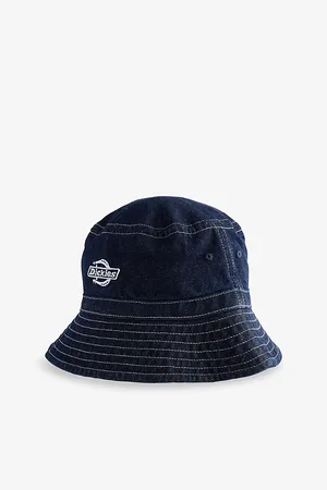 Dickies Mens Logo-Embroidery Denim Bucket Hat
