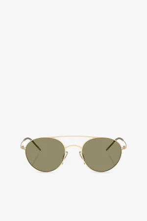 Giorgio Armani Ar6169 Round-Frame Metal Sunglasses