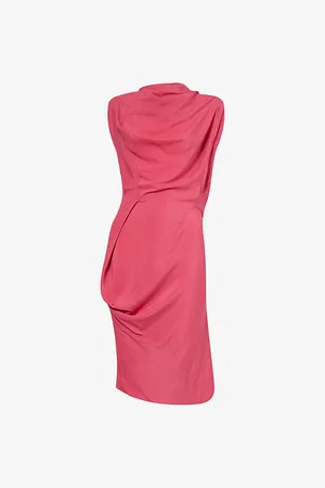 Vivienne Westwood Womens Fond Draped Sleeveless Woven Midi Dress
