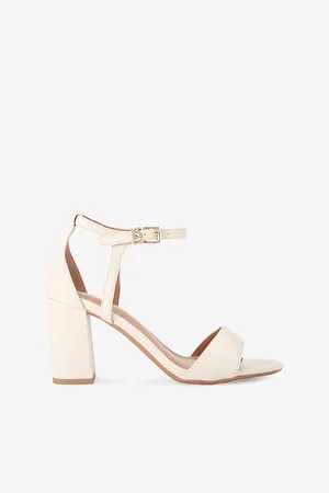 Kurt Geiger Womens Faryn Faux-Leather Heeled Sandals
