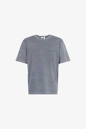 Calvin Klein Mens Lounge Crewneck Cotton-Jersey T-Shirt
